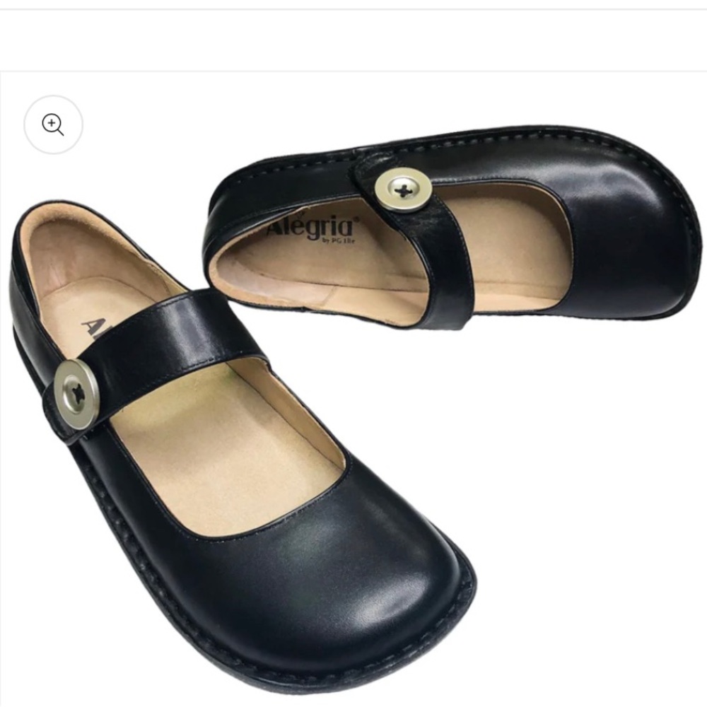 Alegria Black Matte Paloma Black Napa Mary Jane shoes size 38